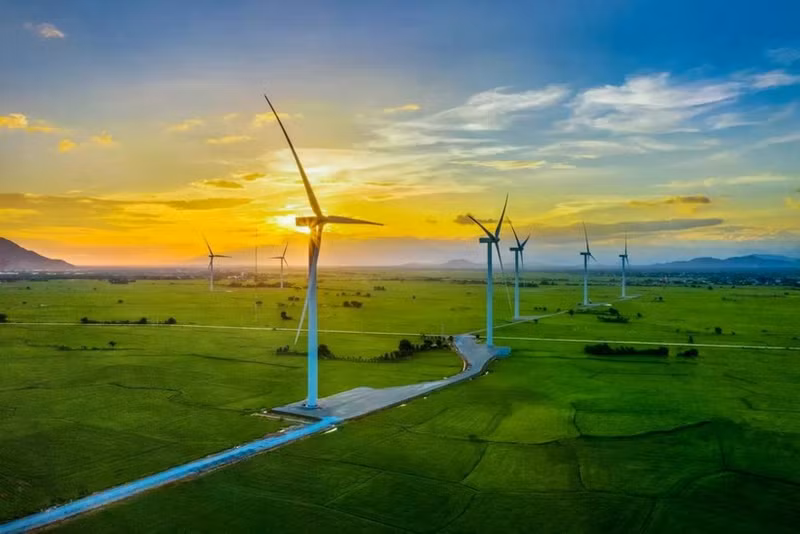 Ce secteur des énergies renouvelables, en pleine expansion, attire de plus en plus l’attention des investisseurs locaux et internationaux. Photo : baotainguyenmoitruong.vn