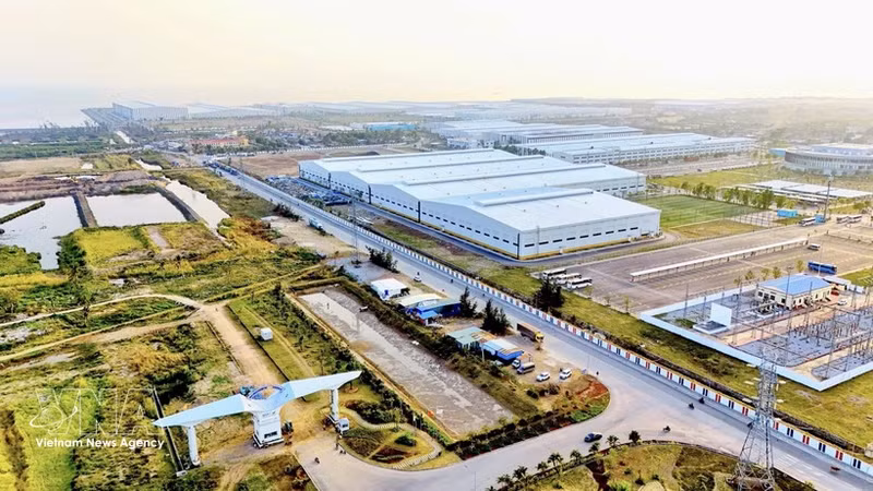 Le parc industriel DEEP C de Hai Phong est appelé à devenir un modèle de parc industriel écologique et de développement durable au Vietnam. Photo : VNA.