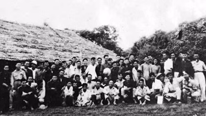 L'École de journalisme Huynh Thuc Khang, en 1949. Photo : Musée du Journalisme du Vietnam.