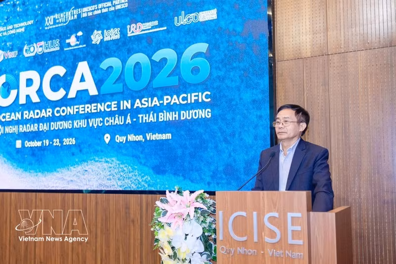 Truong Quang Phong, directeur adjoint du Service des sciences et des technologies de Gia Lai, à la conférence. Photo : VNA.