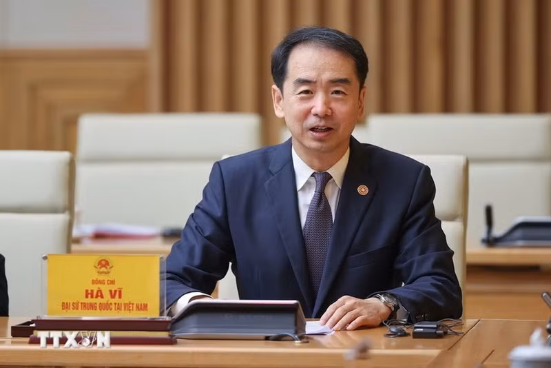 L'ambassadeur de Chine au Vietnam, He Wei. Photo : VNA.