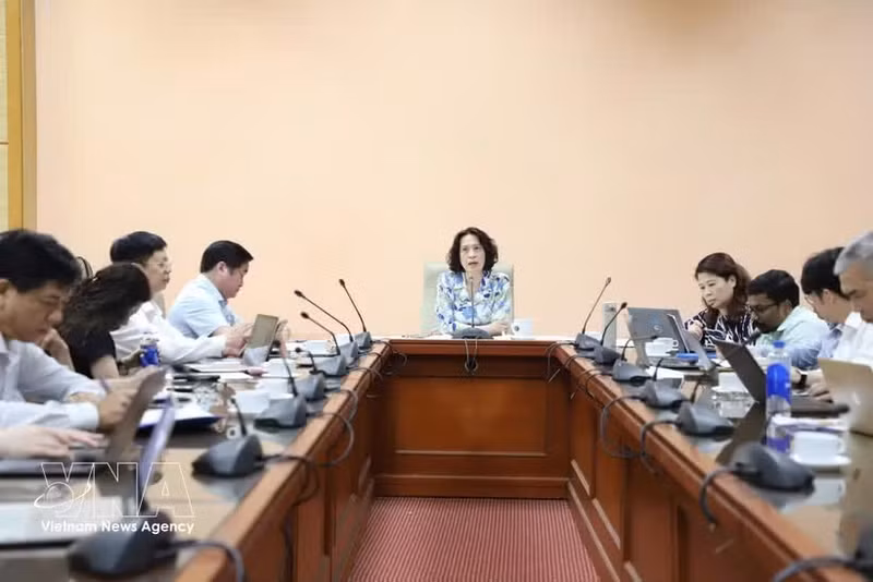 Le 22 mai 2026, le ministère de la Santé a tenu une réunion en ligne sur la réponse face au risque de propagation du virus Ebola. Photo : VNA.