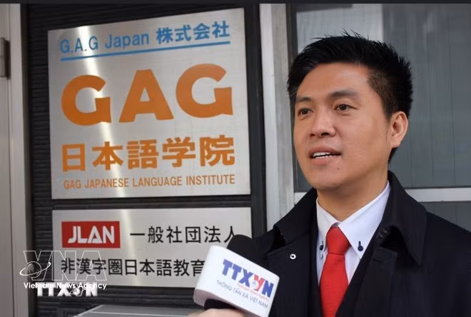 Nguyen Duy Anh, président d’honneur de l’Association des Vietnamiens dans la préfecture de Fukuoka au Japon et secrétaire général du Réseau mondial pour l'enseignement du vietnamien et de la culture vietnamienne. Photo : VNA.