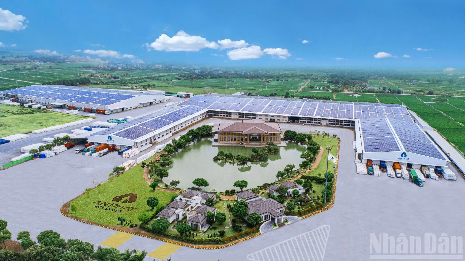 Plan d'aménagement d'un parc industriel écologique dans la province de Hai Duong (ville de Hai Phong actuellement), au nord du Vietnam. Photo : NDEL