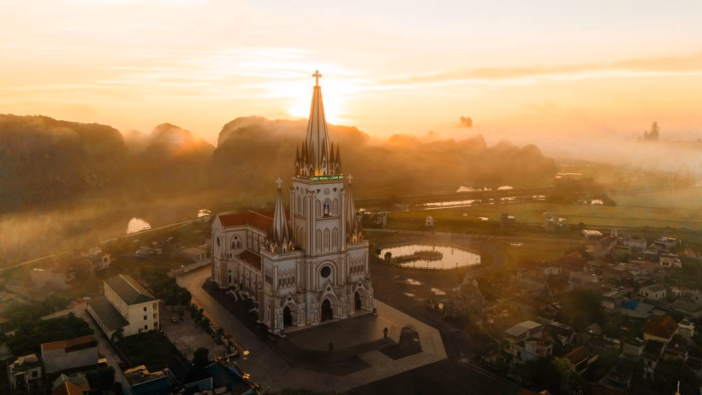 L’église de Lang Van, dans la commune de Gia Van, province de Ninh Binh (au Nord). Photo : tienphong.vn