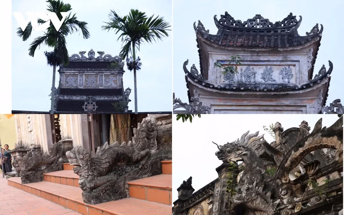 La pagode présente de nombreux motifs uniques. Photo : VOV