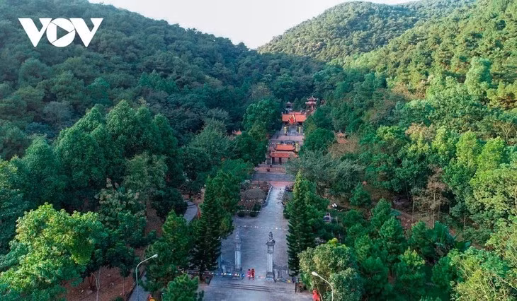 Le complexe Yên Tu - Vinh Nghiêm, Côn Son et Kiêp Bac, récemment inscrit au patrimoine mondial de l'UNESCO. Photo: VOV