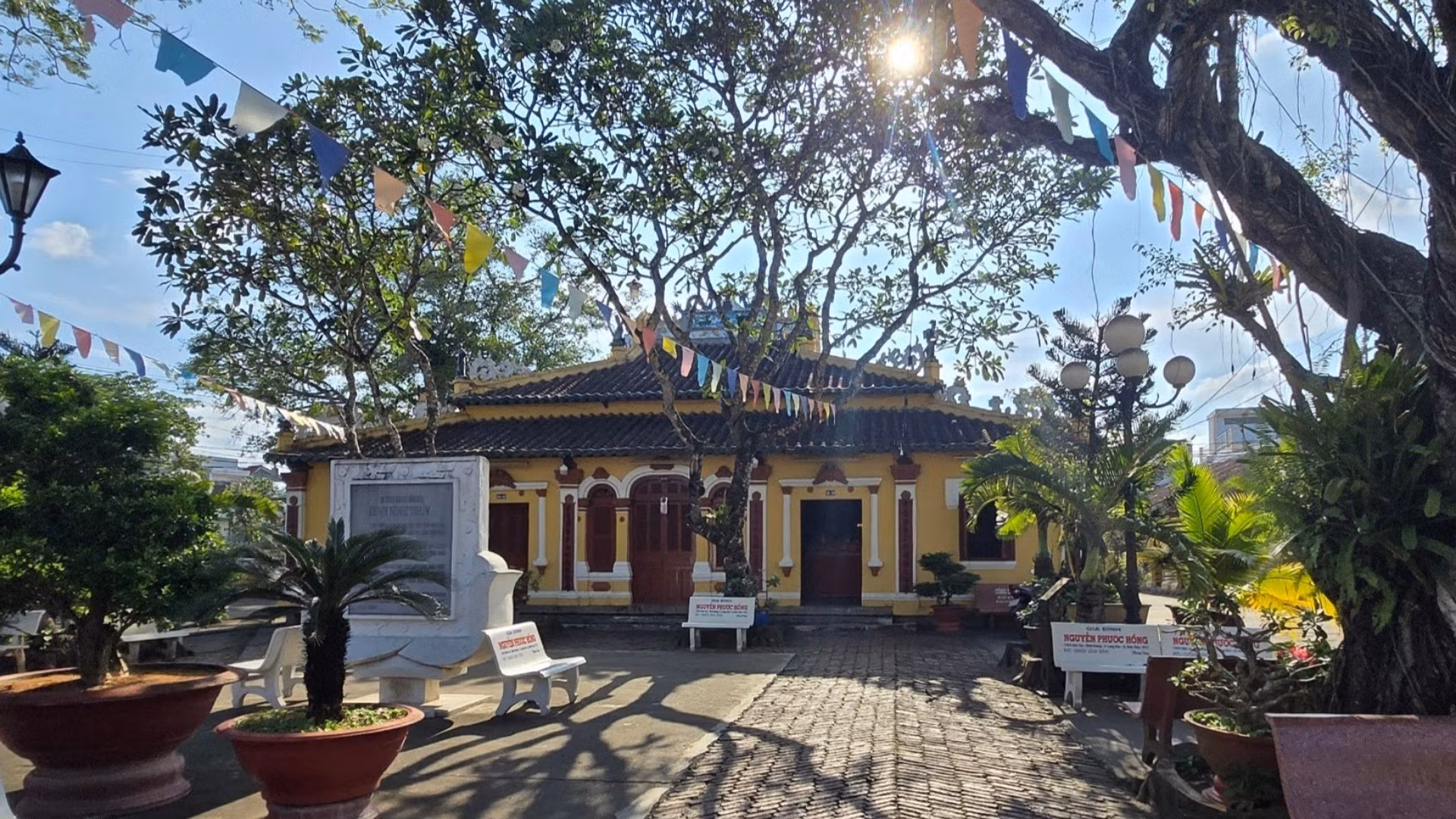 Un coin de la maison communale de Binh Thuy, dans la ville de Can Tho. Photo : NDEL.