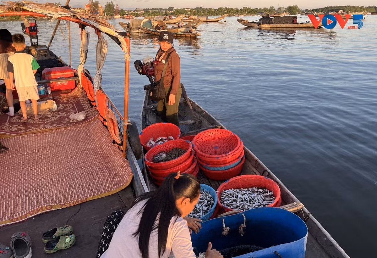 L’un des traits caractéristiques de Ngu My Thanh est son marché flottant. Photo: VOV