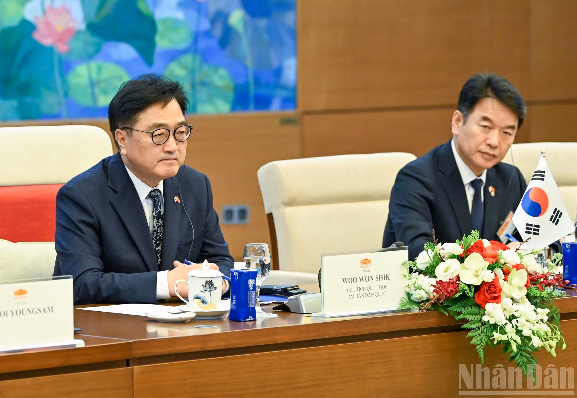 Les deux dirigeants ont mis l’accent sur le développement de la coopération en matière de défense et de sécurité, ainsi que sur la lutte contre la criminalité transnationale et les enjeux de sécurité non traditionnels. Photo : Duy Linh/NDEL