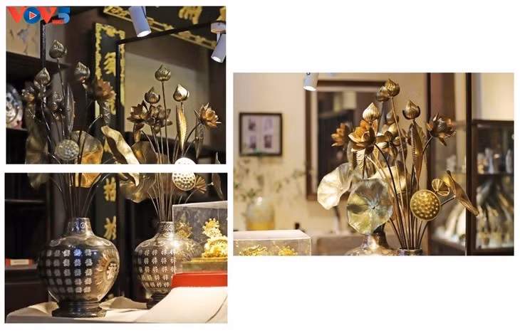 Objets exposés à la maison communale Kim Ngân.