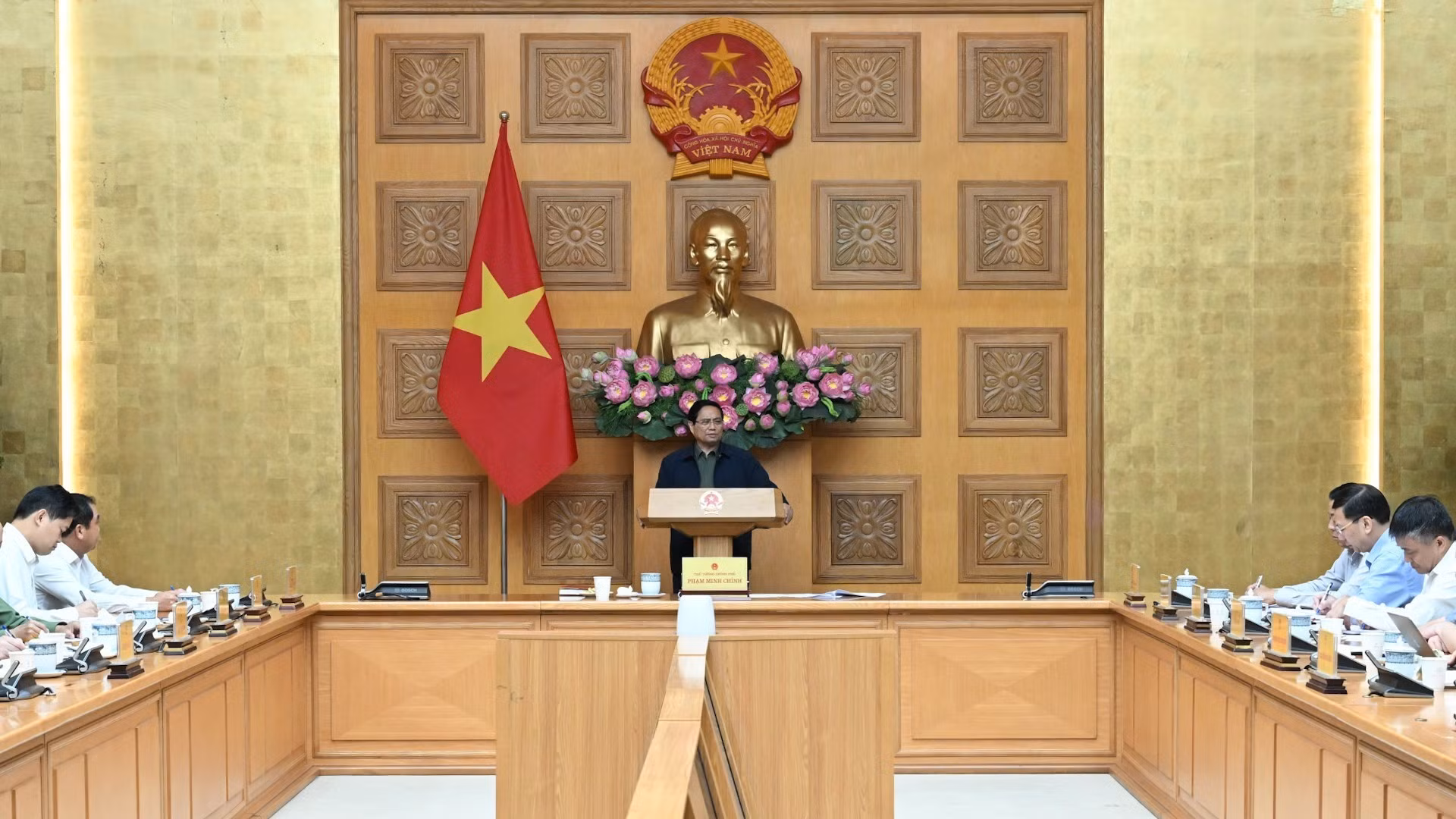 Vue générale de la réunion, le 29 octobre à Hanoi. Photo : Tran Hai/NDEL