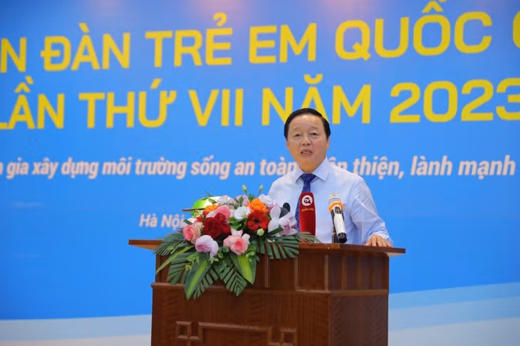 Le Vice-Premier ministre Trân Hông Hà au forum. Photo : VOV.