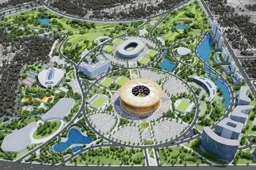 Perspective du projet de Zone urbaine sportive Olympique.