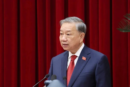 Le secrétaire général du CC du PCV To Lam. Photo: VNA