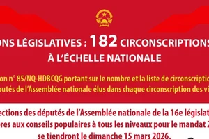 Élections législatives : 182 circonscriptions fixées à l'échelle nationale