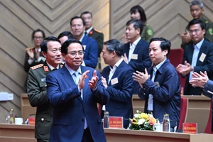 Le Premier ministre Pham Minh Chinh à la conférence.