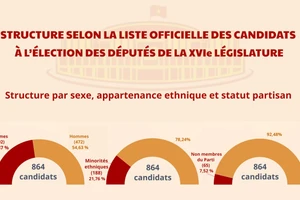 [Infographie] Structure selon la liste officielle des candidats à l’élection des députés de la XVIe législature