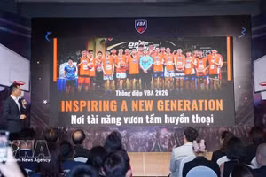 Cérémonie de lancement de l’édition 2026 de l’Association vietnamienne de basket-ball, le 31 mars à Hô Chi Minh-Ville. Photo : VNA.