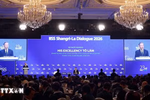 Le secrétaire général du Parti et président de la République, Tô Lâm, lors de son discours liminaire à la 23e édition du Dialogue de Shangri-La. (Photo : VNA)
