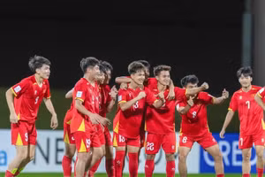 La joie des joueurs vietnamiens. Photo : VFF.
