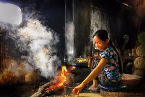 Le village artisanal de galettes de riz Tan An