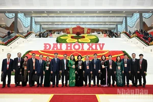 Les délégués assistant à la séance d’ouverture du XIVe Congrès du PCV