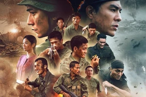 Affiche du film “Pluie rouge”. Photo : Studio de cinéma de l’Armée populaire.