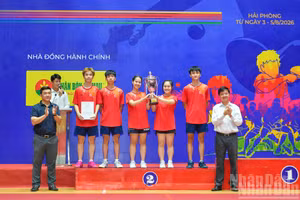 [Photos] Les temps forts de la cérémonie de clôture des Championnats nationaux de tennis de table Nhân Dân Open 2026