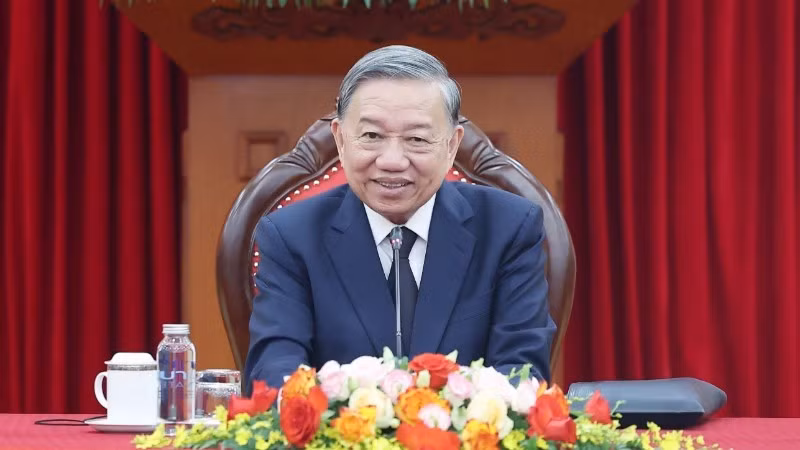 Le secrétaire général du Comité central du Parti communiste du Vietnam, To Lam. Photo : VNA.