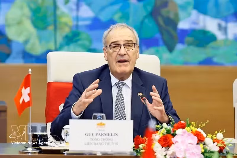 Le président de la Confédération suisse, Guy Parmelin. Photo : VNA.