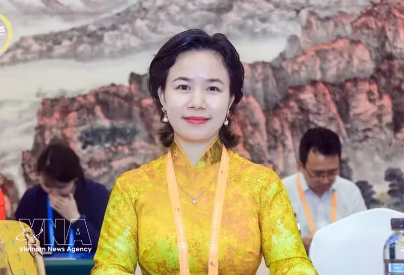 La professeure-docteure Phan Thi Tra My, présidente de l’Association des entreprises vietnamiennes en Chine. Photo : VNA.