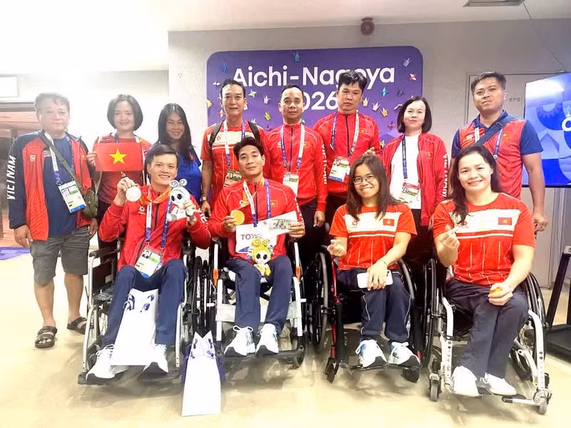 Les athlètes vietnamiens ont donné le meilleur d’eux-mêmes lors des Jeux. Photo : Thai Duong.