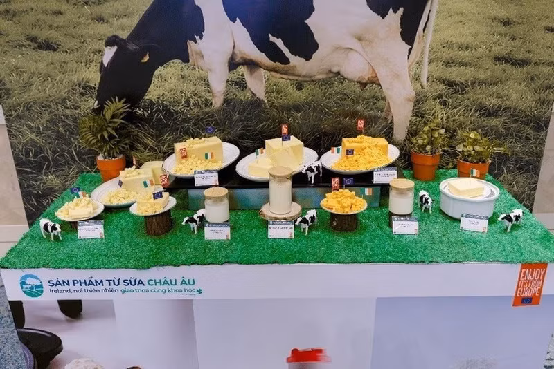 Produits laitiers européens d'Irlande. Photo : cafe.vn
