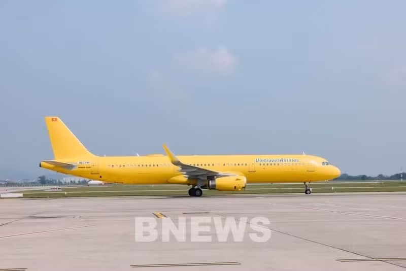 Vietravel Airlines a officiellement réceptionné un Airbus A321. Photo : Bnews/VNA