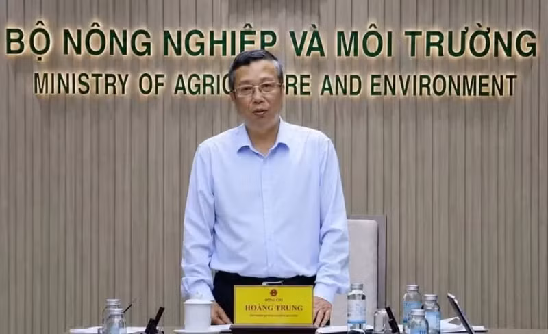 Le vice-ministre de l’Agriculture et de l’Environnement, Hoang Trung. Photo: ministère de l’Agriculture et de l’Environnement