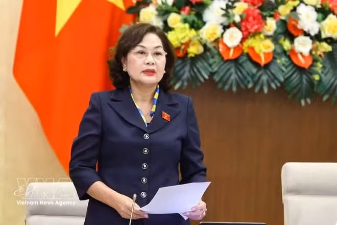 La vice-présidente de l'Assemblée nationale, Nguyen Thi Hong. Photo: VNA
