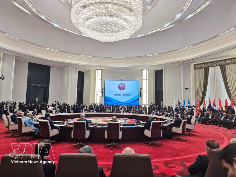 La vice-présidente vietnamienne Vo Thi Anh Xuan a participé le 1er septembre à Bichkek au Sommet élargi de l’Organisation de coopération de Shanghai. Photo : VNA..