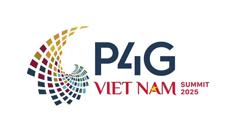 Logo officiel du Sommet P4G en version vietnamienne et anglaise. Logo officiel du Sommet P4G en version vietnamienne et anglaise.