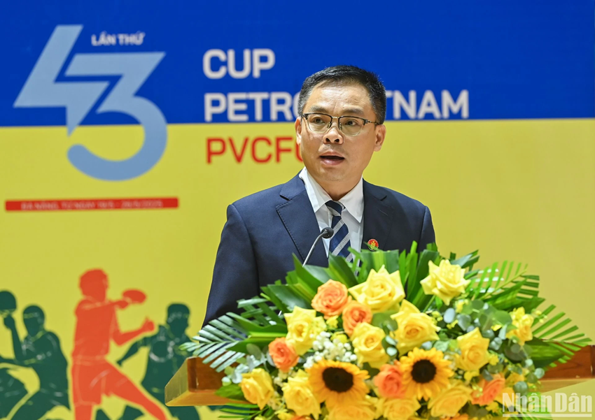 Dang Huu Thang, directeur adjoint du marketing de la Société par actions d'engrais pétrochimiques de Ca Mau. Photo : NDEL. Dang Huu Thang, directeur adjoint du marketing de la Société par actions d'engrais pétrochimiques de Ca Mau. Photo : NDEL.
