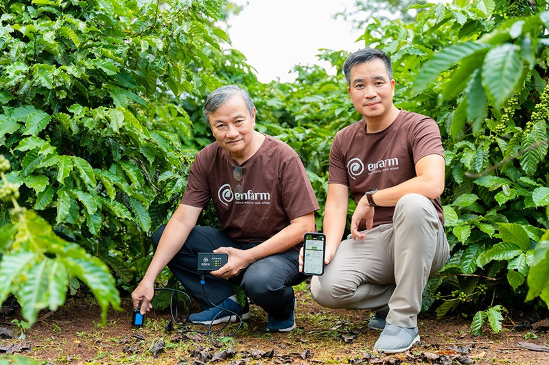 Enfarm développe des solutions IoT pour l'agriculture, notamment des systèmes d'engrais intelligents pour optimiser les rendements des cultures. Photo : Enfarm. Enfarm développe des solutions IoT pour l'agriculture, notamment des systèmes d'engrais intelligents pour optimiser les rendements des cultures. Photo : Enfarm.
