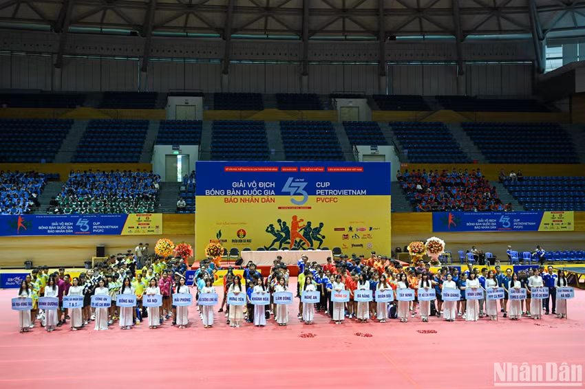 Vue d’ensemble de la cérémonie d’ouverture du tournoi. Photo : NDEL.
