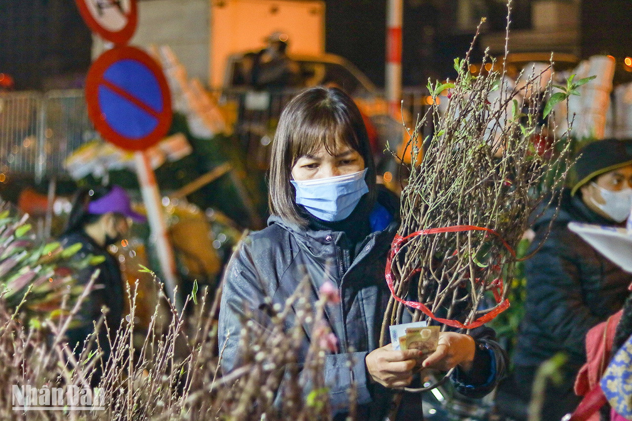 Les fleurs de pêcher attirent beaucoup de clients à l’approche du Têt. Les fleurs de pêcher attirent beaucoup de clients à l’approche du Têt.