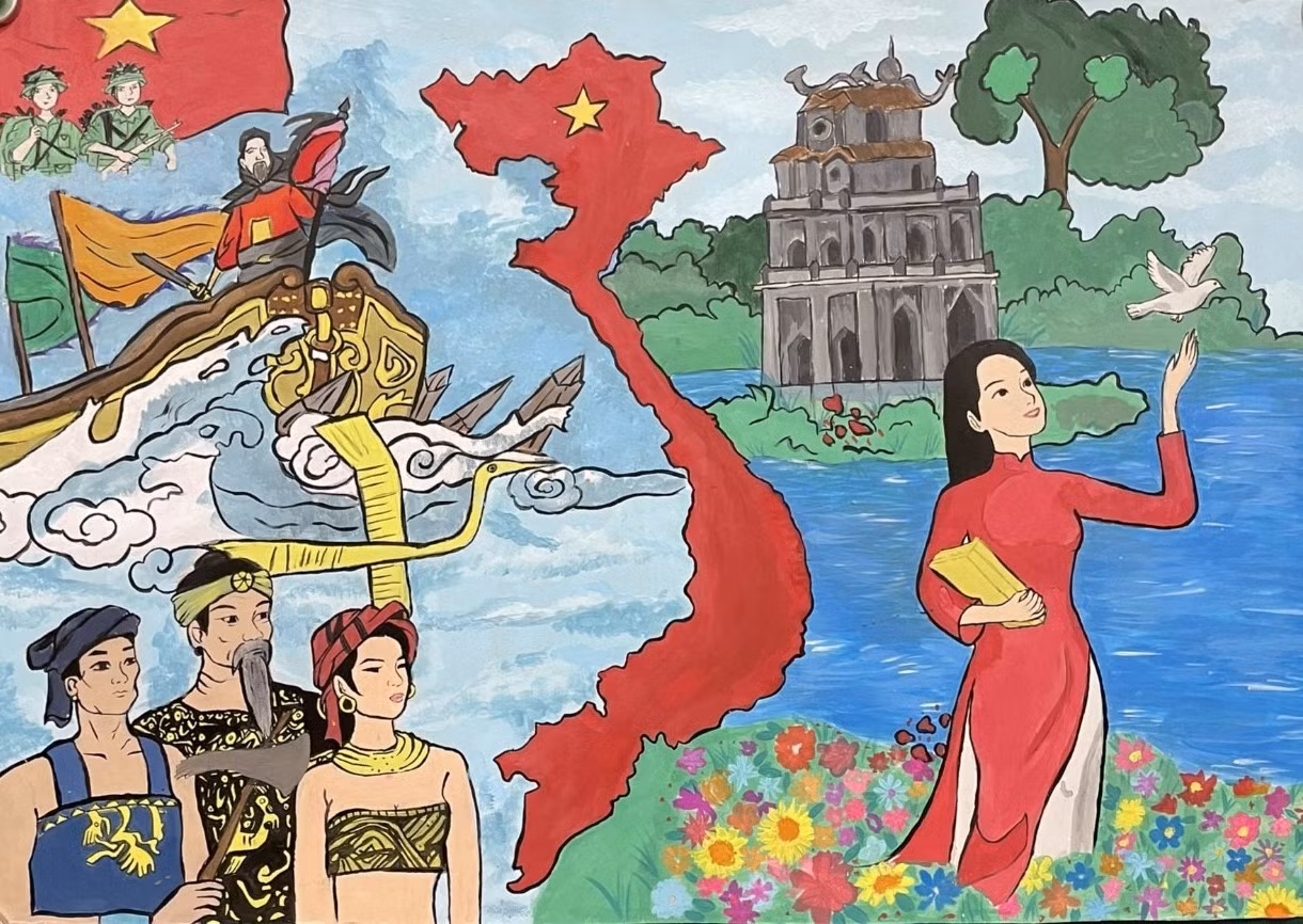 Le Vietnam brillant à travers les dessins des enfants vietnamiens du monde entier 