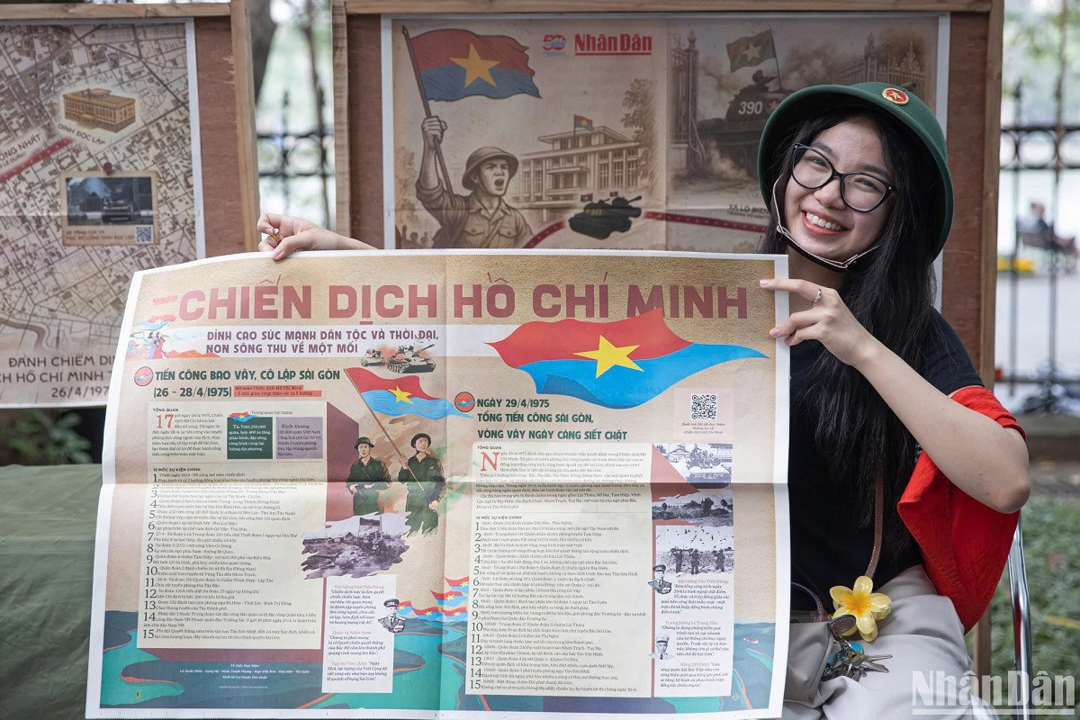 Une exposition comme celle-ci permet aux jeunes d’accéder à l’histoire de manière douce, convaincante et profonde, a dit Nguyen Thu Thuy.