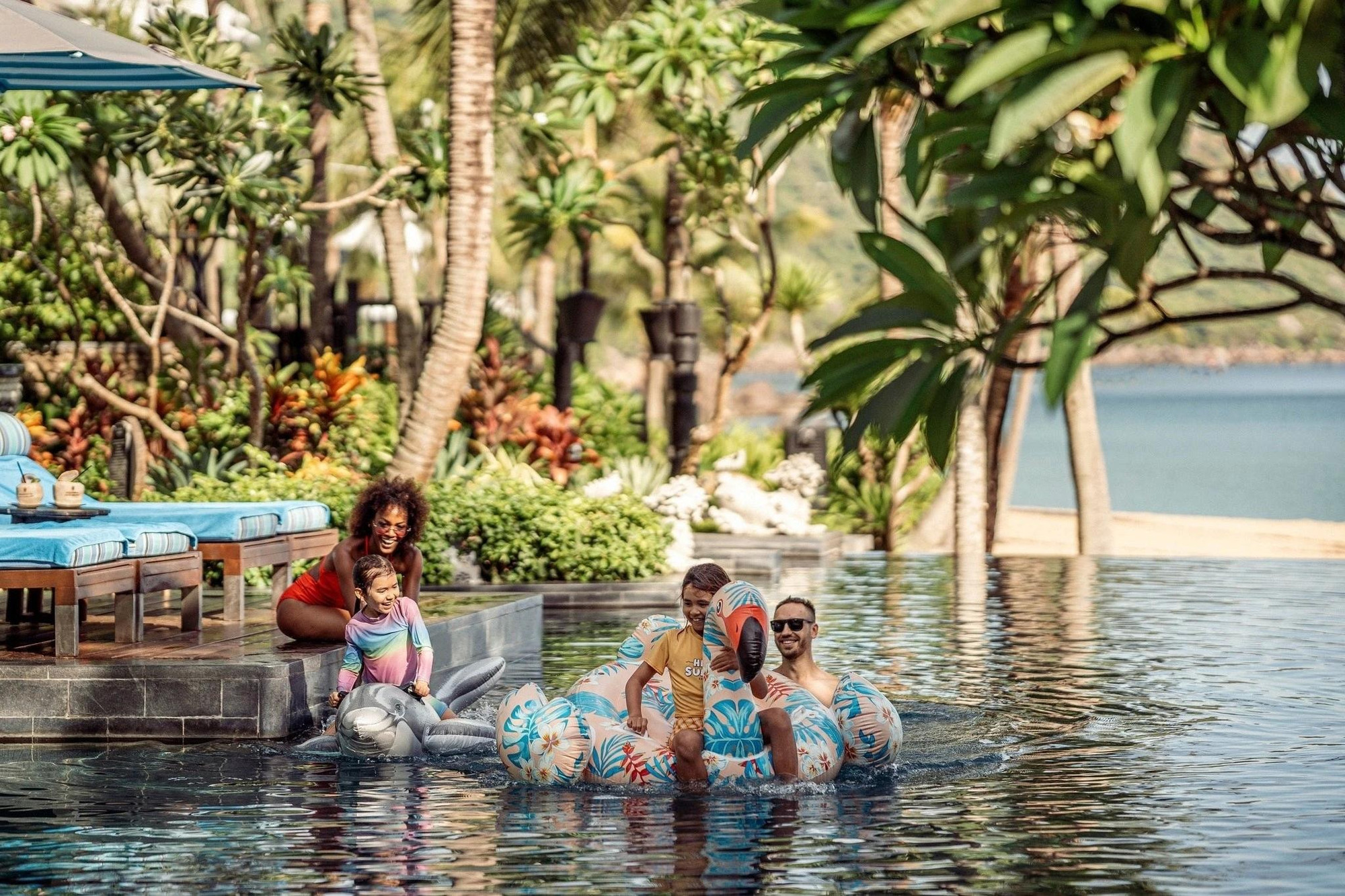 Les touristes internationaux à l'InterContinental Danang Sun Peninsula Resort (Dà Nang, au Centre). Photo : InterContinental Danang Sun Peninsula Resort.