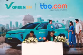 Le 5 juin 2026, la société vietnamienne Green and Smart Mobility Joint Stock Company (Green SM) a officiellement lancé son service Green SM Limo à New Delhi, en Inde. Photo : VNA.