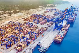 Port de fret à Thiruvananthapuram, en Inde. Photo : ANI.