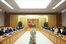 Lors de la rencontre. Photo : VNA.