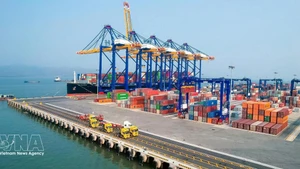 Port international de Lach Huyen dans la ville de Hai Phong. Photo : VNA. 